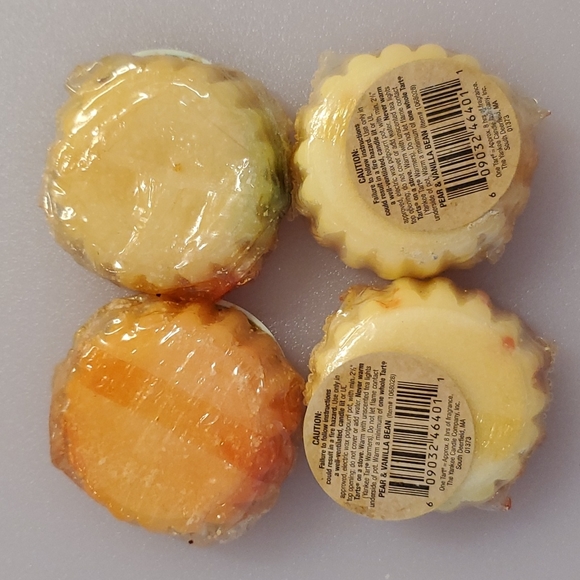 Lot of 4 Yankee Candle wax tarts pear  vanilla bean sugar cane vanilla - Picture 4 of 4
